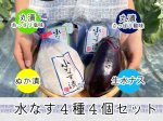 画像1: 水なす４種４個セット (1)