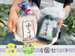 画像1: 水なすぬか漬２個＋丸漬塩味２個 (1)